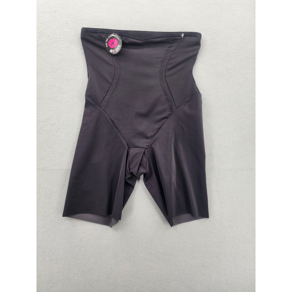 Maidenform DM5001 High Waist Thigh Slimmer Black Shapewear Firm Control Lg NEW‎